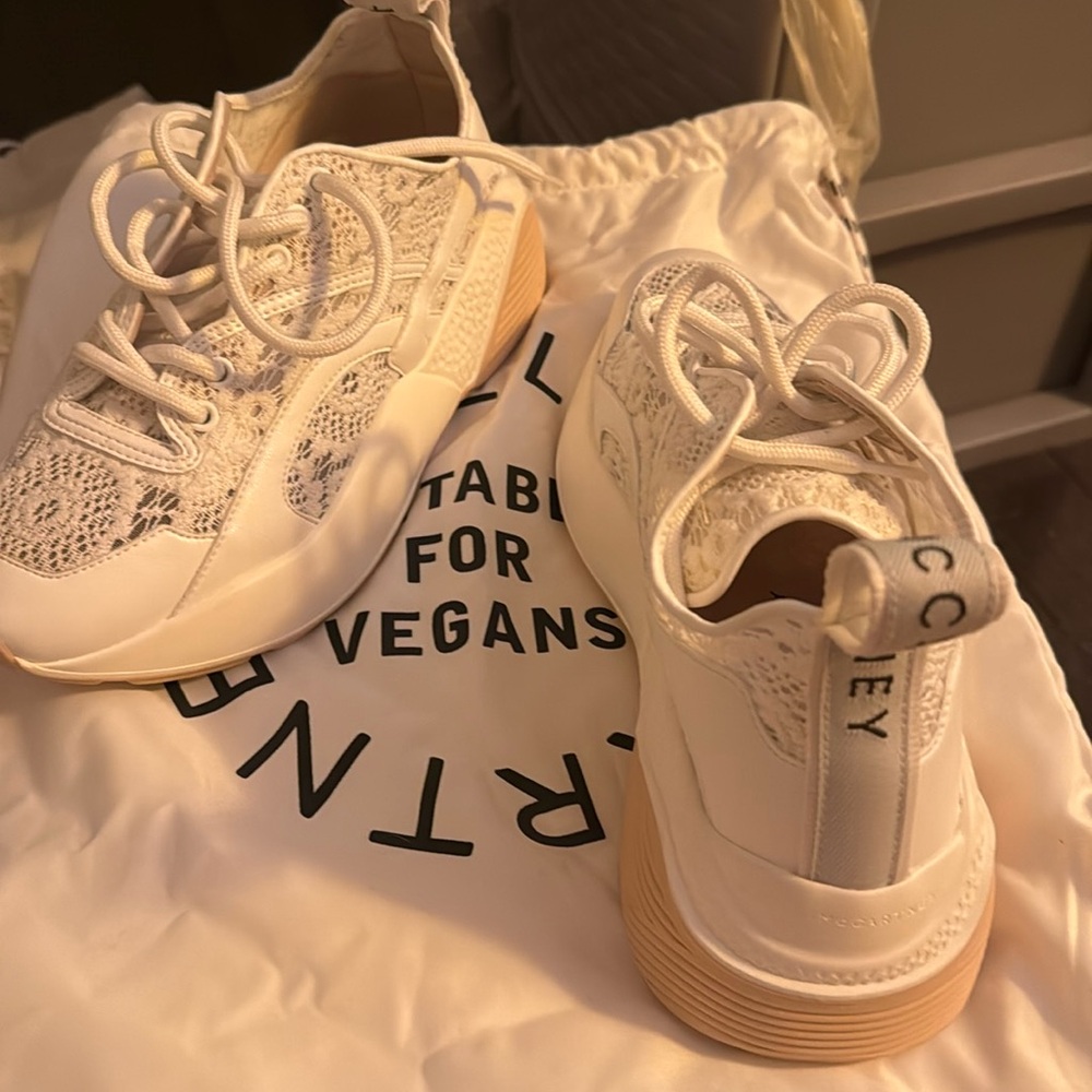 STELLA MCCARTNEY LACE SNEAKERS NEW 38